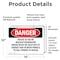 Signmission House Is Fed By Backup Generator Mains Must, 14 in W x Rectangle, Vinyl Decal OS-2PACK-DS-D-1014-L-1966 - alternate 6